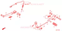 PEDALE pour Honda NC 750 S Dual Clutch Transmission ABS WHITE de 2017