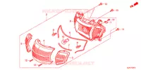 FEUX ARRIERE pour Honda TACT 50      2J de 2015