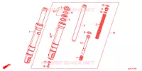 FOURCHE pour Honda TACT 50 LOWER SEAT 2J de 2015