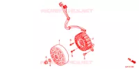 ROTOR   STATOR pour Honda TACT 50 LOWER SEAT 2J de 2015