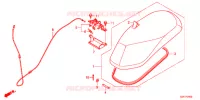 SELLE pour Honda TACT 50 LOWER SEAT 2J de 2015