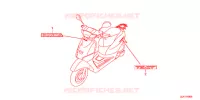AUTOCOLLANTS pour Honda TACT 50      J de 2015