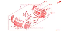 FEUX ARRIERE pour Honda TACT 50      J de 2015