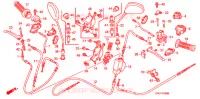 LEVIER DE GUIDON   CABLE   COMMODO (NSC50SH4/5/6/7/8/9) pour Honda 50 DIO CESTA de 2010