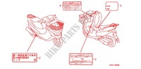 ETIQUETTE DE PRECAUTIONS pour Honda 50 DIO CESTA de 2012
