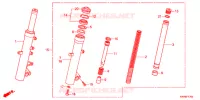 FOURCHE pour Honda FAZE 250 ABS de 2017