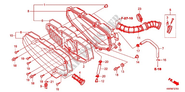 FILTRE A AIR pour Honda FAZE 250 ABS de 2012