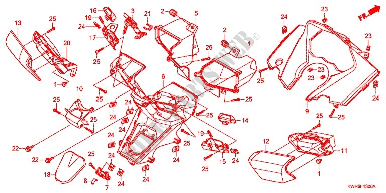 PROTEGE JAMBES pour Honda FAZE 250 ABS de 2012