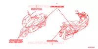AUTOCOLLANTS pour Honda FAZE 250 de 2012