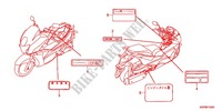 ETIQUETTE DE PRECAUTIONS pour Honda FAZE 250 TYPE S de 2012