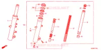 FOURCHE pour Honda FAZE 250 TYPE S de 2016