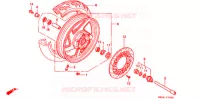 ROUE AVANT pour Honda VF 750 MAGNA de 2001