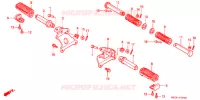 REPOSE PIED pour Honda VF 750 MAGNA de 1997