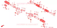 REPOSE PIED pour Honda VF 750 MAGNA DELUXE de 1995