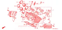 CULASSE (ARRIERE) pour Honda VF 750 MAGNA de 1995