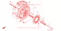 ROUE AVANT pour Honda VF 750 MAGNA de 1995