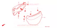 COUVERCLES LATERAUX pour Honda VF 750 MAGNA de 1995