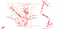 MAITRE CYLINDRE DE FREIN AVANT pour Honda VF 750 MAGNA de 1997