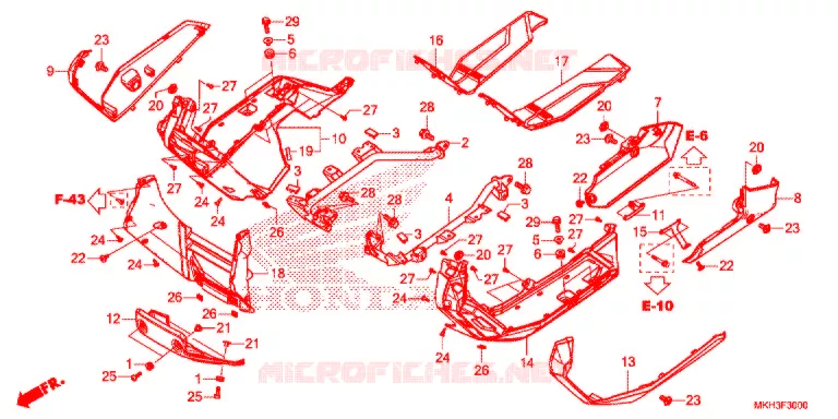MARCHE PIEDS Honda MOTO 750 ADV 2017  ADV750H