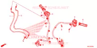 COMMODO   LEVIER   CABLE pour Honda X ADV 750 L RED de 2017