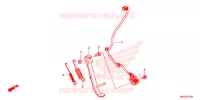 BEQUILLE LATERALE pour Honda REBEL 500 de 2018