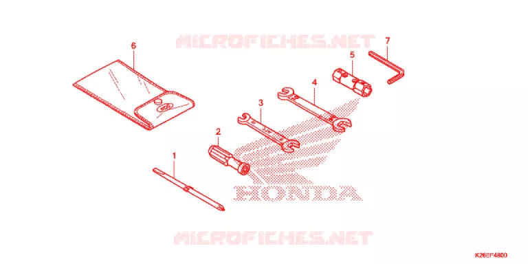 OUTIL Honda MOTO 125 MSX 2017  MSX125H