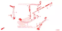 PEDALE pour Honda WAVE 110 ALPHA, front drum, spoked wheels de 2018