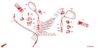 COMMODO   CABLE   RETROVISEUR pour Honda WAVE 125, Front disk, Rear brake drum de 2017