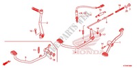 PEDALE pour Honda WAVE 125, Front disk, Rear brake drum de 2017