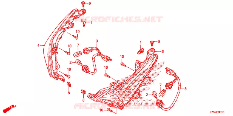 CLIGNOTANT AVANT Honda MOTO 125 WAVE 2017  AFS125MCSH