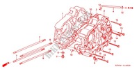 CARTER MOTEUR (C100) pour Honda EX5 DREAM 100, Kick start de 2011