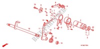BARILLET DE SELECTION pour Honda EX5 DREAM 100, Electric start de 2012