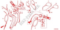 LEVIER DE GUIDON   CABLE   COMMODO pour Honda EX5 DREAM 100, Electric start de 2012