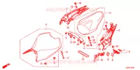 SELLE pour Honda CBR 250 RR ABS RED de 2017