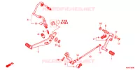 PEDALE pour Honda CBR 250 RR SILVER de 2017