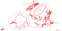 SELLE pour Honda CBR 250 RR SILVER de 2017
