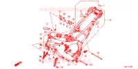 CADRE pour Honda CBR 650 F ABS RED de 2017