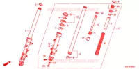 FOURCHE pour Honda CBR 650 F ABS RED de 2017