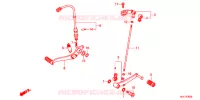 PEDALE pour Honda CBR 650 F ABS RED de 2017