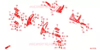 REPOSE PIED pour Honda CBR 650 F ABS RED de 2017