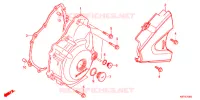 COUVERCLE DE CARTER MOTEUR GAUCHE pour Honda REBEL 250 de 2018