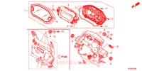 COMPTEUR pour Honda CRF 250 LOWER RED de 2017
