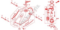RESERVOIR A CARBURANT (CRF250L/M/LD) pour Honda CRF 250 LOWER RED de 2017