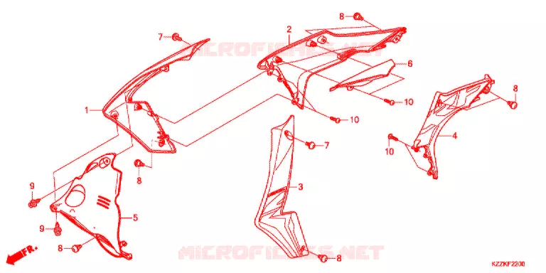 OUIES DE RADIATEUR (CRF250L/M/LD) Honda MOTO 250 CRF 2018  CRF250LDH