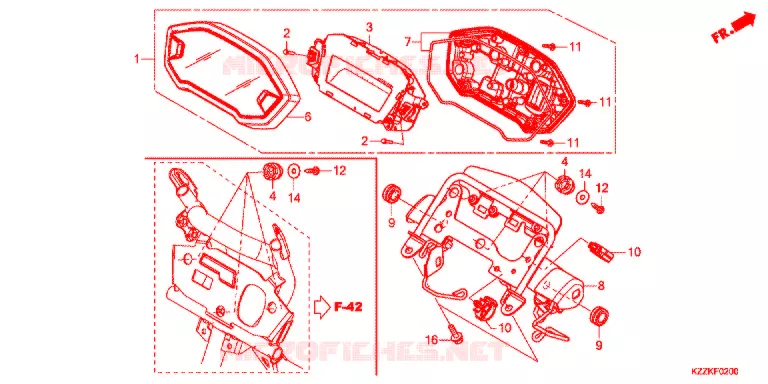 COMPTEUR Honda MOTO 250 CRF 2017  CRF250LH
