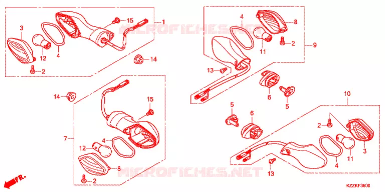 CLIGNOTANT (CRF250L/M/LD) Honda MOTO 250 CRF 2019  CRF250MH