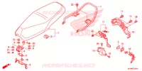 SELLE pour Honda EX5 110 Kick start, fuel injection de 2014
