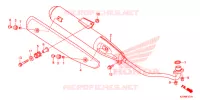 SILENCIEUX D'ECHAPPEMENT (NBC110KDF/MDF/MCD) pour Honda EX5 110 Electric start, fuel injection de 2015