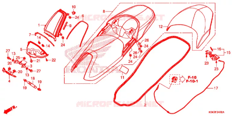 SELLE Honda SCOOTER 300 FORZA 2015  NSS300AD