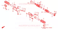 REPOSE PIED (VT250CR/T/V) pour Honda V TWIN MAGNA 250 SPEED WARNING LIMIT de 1995